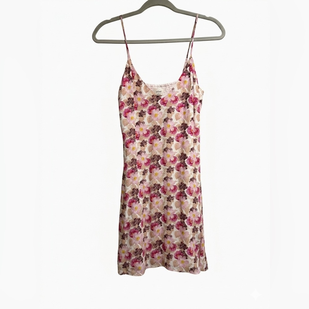 Aritzia wilfred floral mini dress size 4